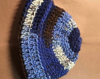 Blue n' Brown Beanie