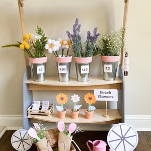 Dramatic/ pretend Play flower market printables for kids flower garden/shop image 2