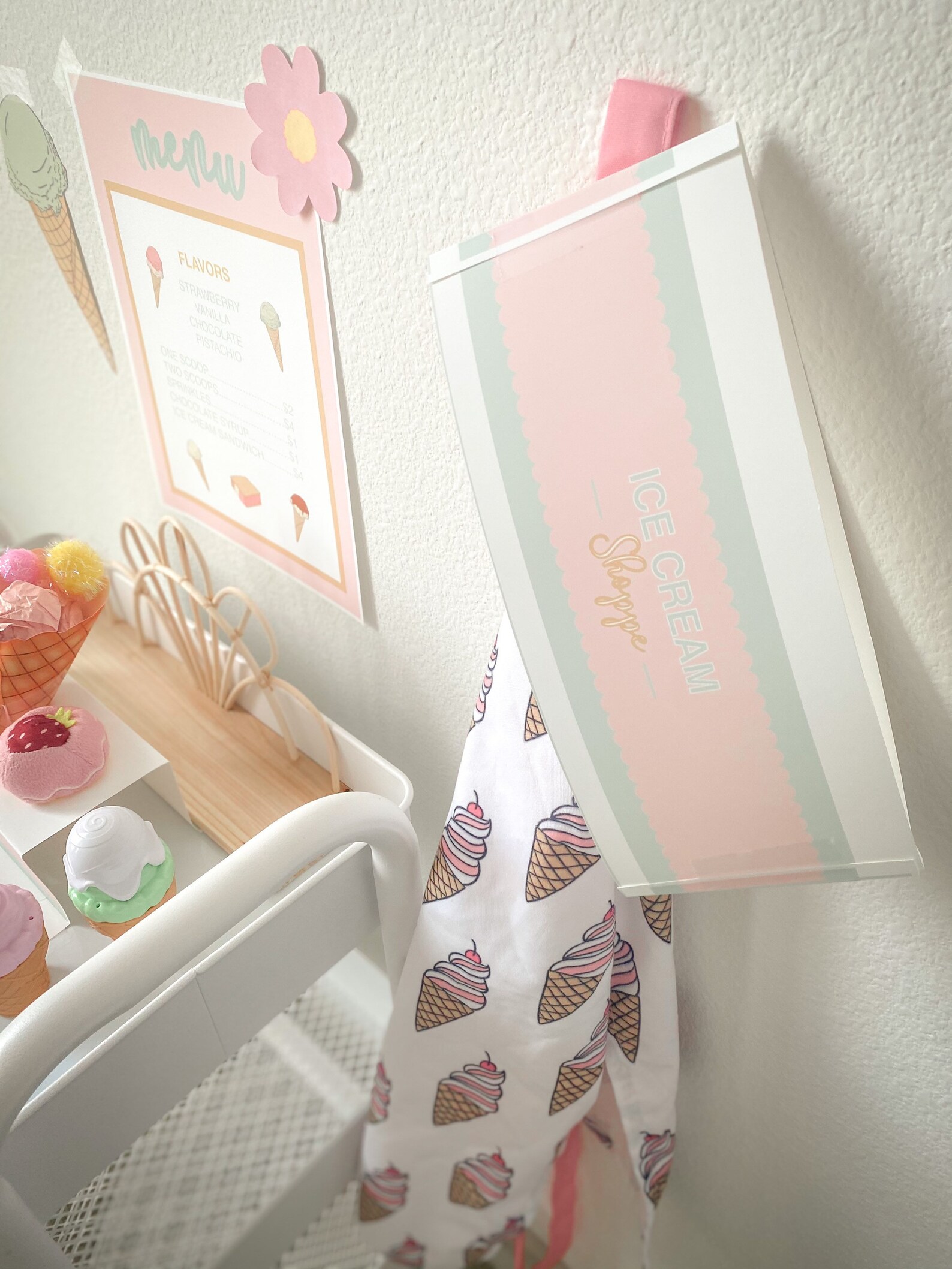 Dramatic/ Pretend Play Ice Cream Shop Printables for Kids - Etsy