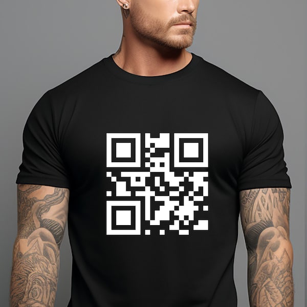 Fuck You QR Code Shirt, Funny Saying Shirt, Sarcastic Gift for Friends, Gift for Coworker, Adult Humor Tees