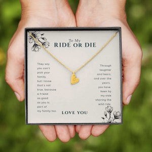 To My Ride Or Die Best Friend Personalized Necklace | Best Friend Necklace, Best Friends Forever