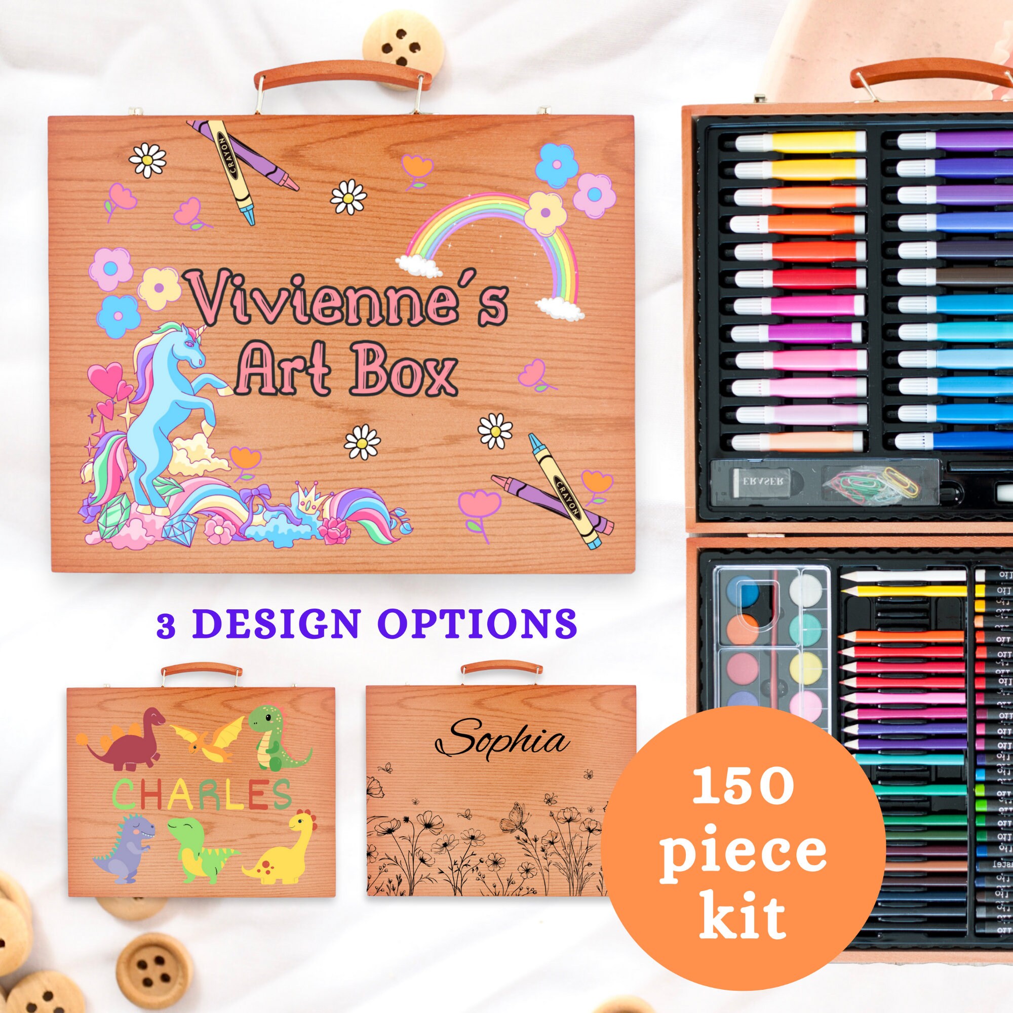 Buy Art Supplies, 147 Pieces Wooden Art Set Crafts Drawing Painting Kit, Portable  Art Case Art Kit Includes Oil Pastels, Crayons, Colored Pencils, Creative  Gift for Kids, Adults, Teens Girls Boys Online