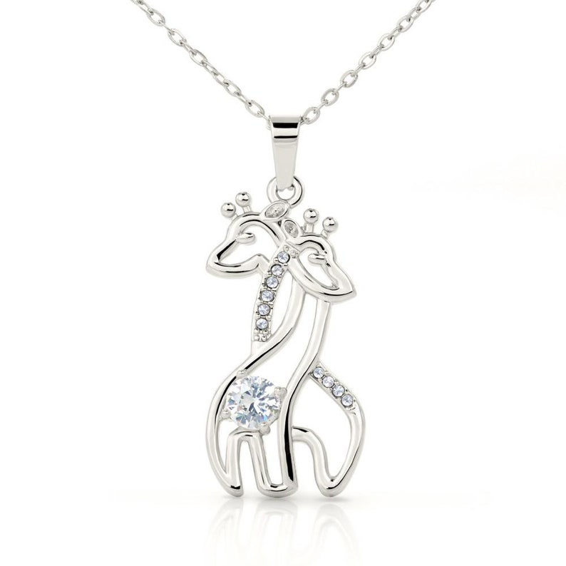 Niece Necklace Niece Christmas Present Gift for Niece from Aunt To My Niece You Are Braver Than You Believe Giraffe Necklace
