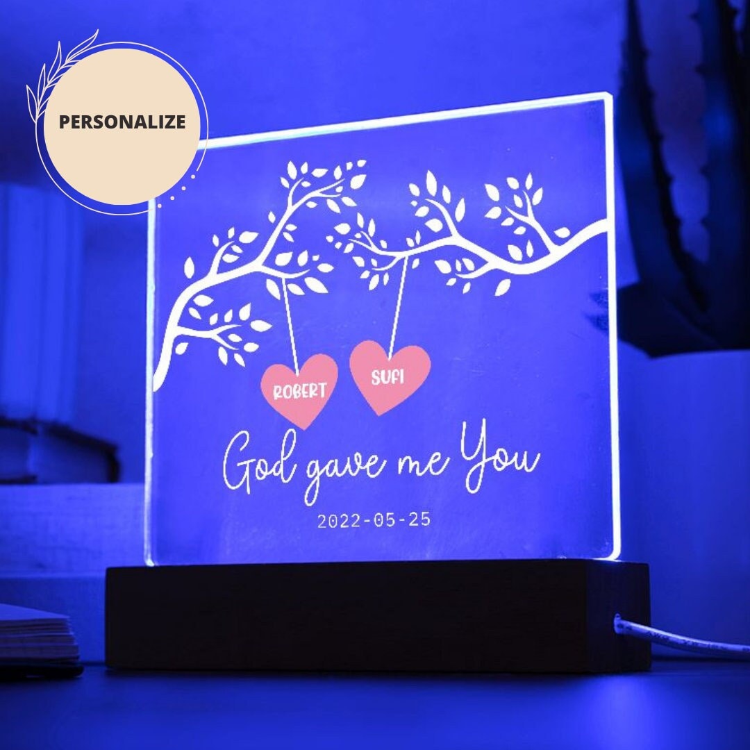 Personalized Couple Home Decor Sign Housewarming Gift, Couples Custom