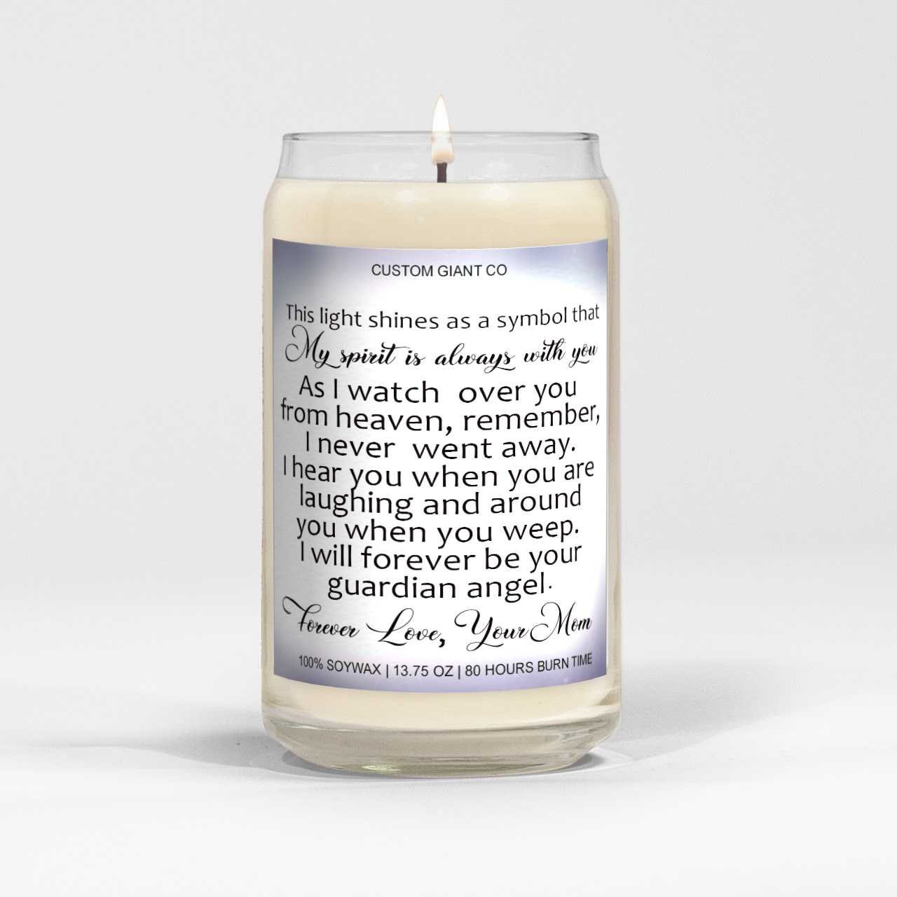 Mom Memorial Candle Gifts for Daughter, Sympathy Gift for Loss of Mom,  Mother Memorial, Memorial Candles for Loss of Mother Soy Wax TNC6