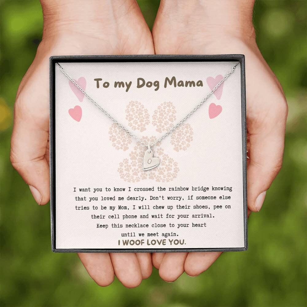 To My Dog Mama, Until We Meet Again Necklace | Loss of Dog memorial n…