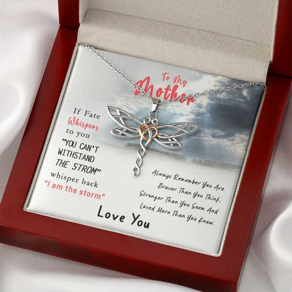 To New Mom From Baby Happy First Christmas Together Giraffe Necklace
