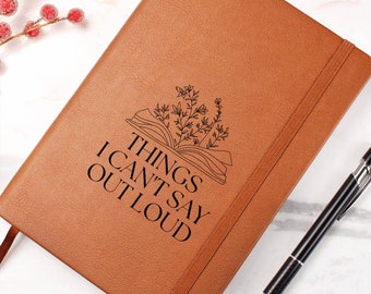 Mental Health Leather Journal, Things I Can't Say Out Loud Journal, Daily Check-In Journal, Anger Journal, Anxiety Relief, Venting Journal
