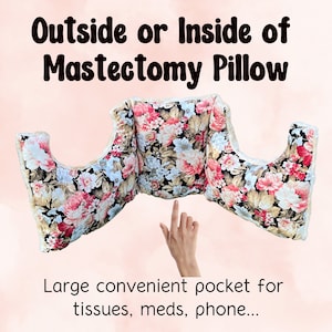 Mastectomy Pillow Get Well Breast Cancer Surgery Pillow Breast Cancer Gifts for Breast Reduction Surgery Floral Mastectomy Pillow Gift