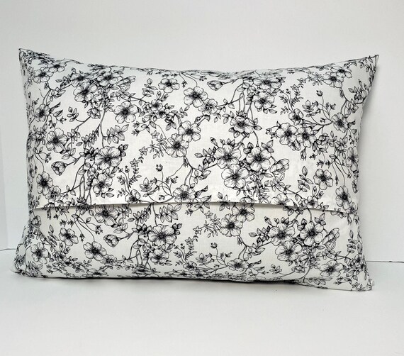 Floral Print Surgery Recovery Pillow Floral Bed Pillow Back 