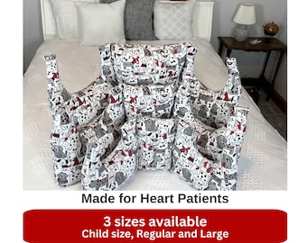 Open Heart Surgery Pillow Wrap Around Cardiac Pillow Heart Patient Gift Bypass Surgery Gift CABG Surgery Gift For Men Abdominal Surgery