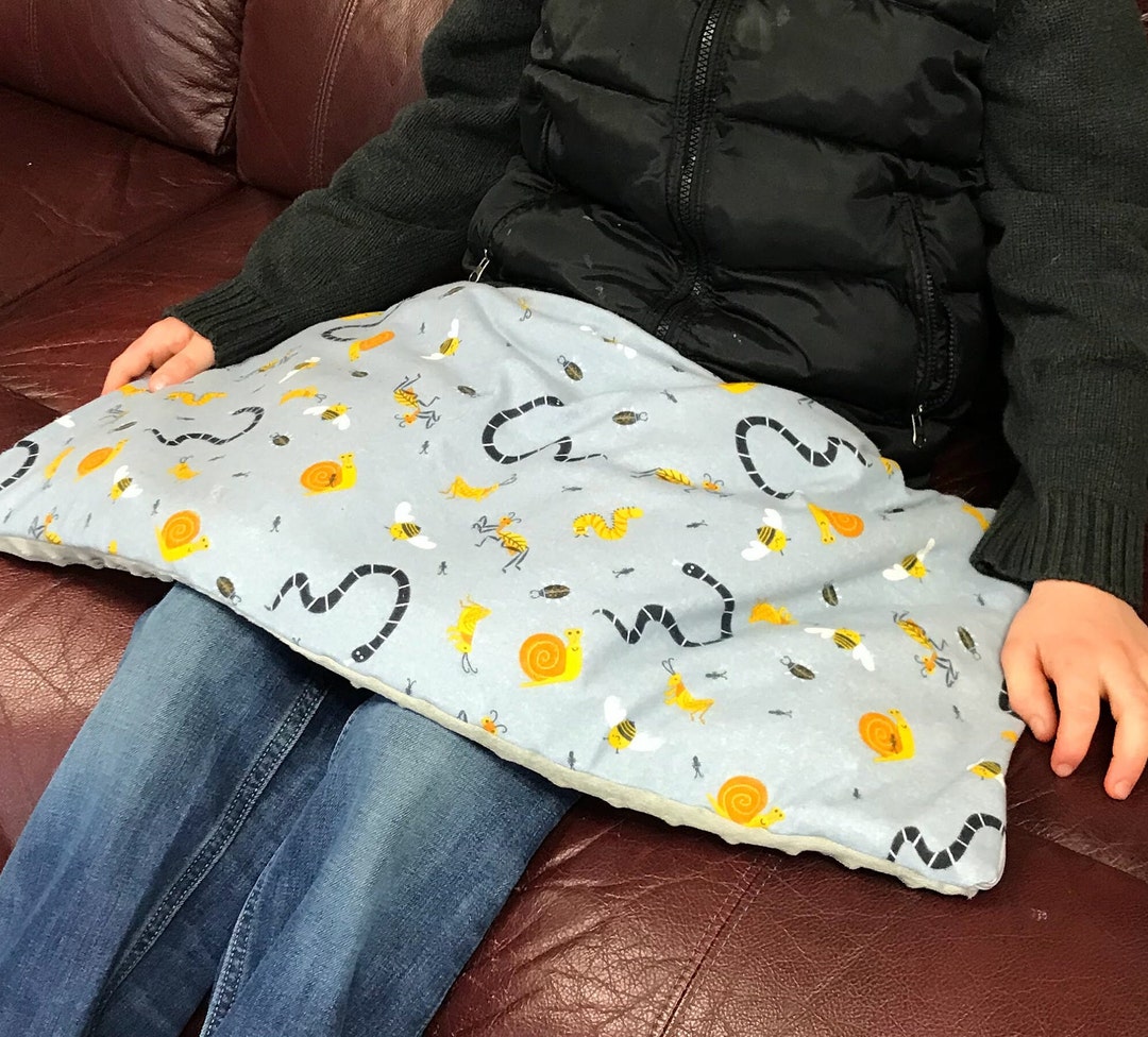 Bugs Weighted Lap Blanket for Kids, ADHD, Anxiety Childrens Weighted