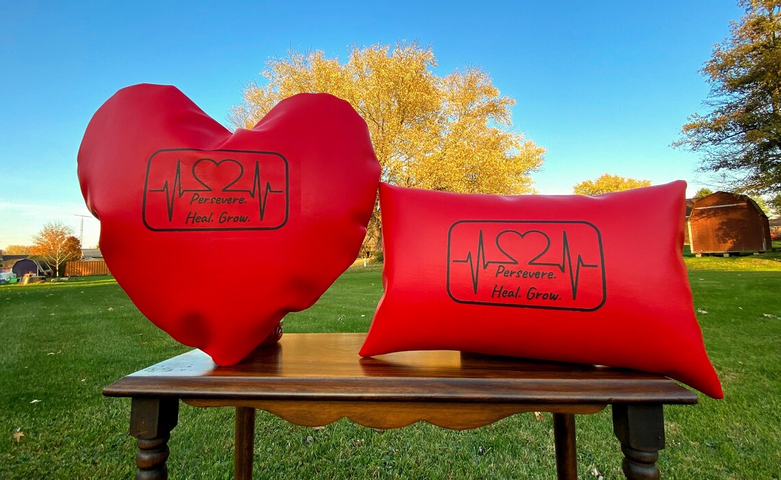 Open Heart Surgery Pillow Top Breast Cancer Etsy