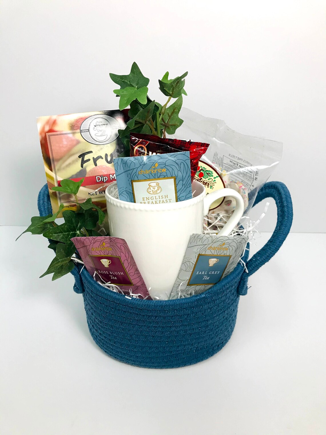 Spring Tea Gift Basket Tea Cup Gift Relaxation Tea Gift Etsy