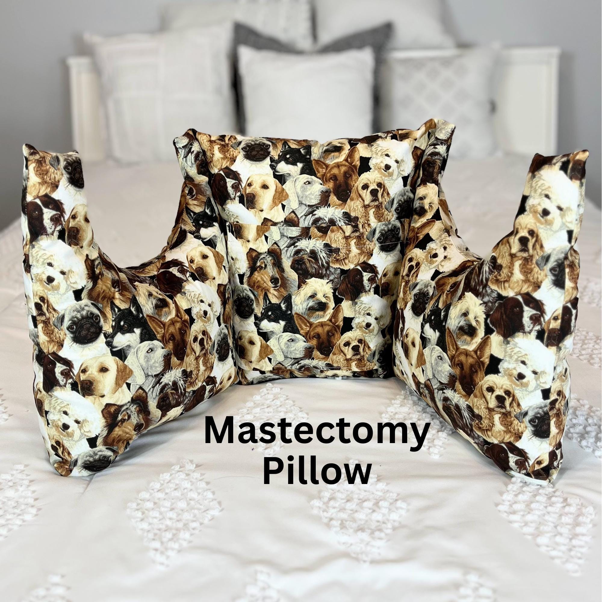 Cute Dog Mastectomy Surgery Pillow Breast Cancer Patient Gift After Surgery Double Mastectomy Surgery Gift Lumpectomy Surgery Pillow Gift