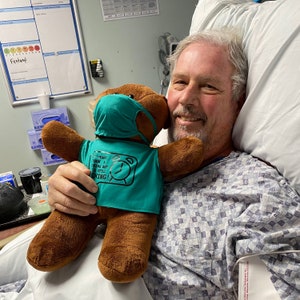 The Cardiac Bear Open Heart Surgery Bear Teddy Bear for Heart Patients Heart Transplant Surgery For child or adult Patient Cough Pillow Kids