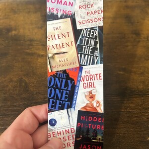 Thriller Bookmark, Mystery Bookmark, Phycological Bookmarks, Book Lover Gifts, Bookish Merch, Gift for Reader, Bookish Girlies Gifts