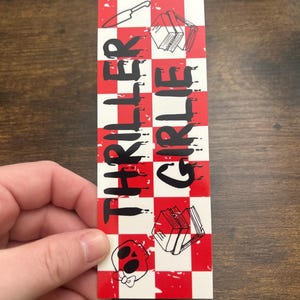 Thriller Bookmark, Mystery Bookmark, Phycological Bookmarks, Book Lover Gifts, Bookish Merch, Gift for Reader, Bookish Girlies Gifts