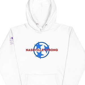 NASHVILLE STRONG Hoodie, Tennessee hoodie, Music City hoodie, Nashville hoodie, Graphic hoodie, unisex hoodie, cotton hoodie, quality hoodie
