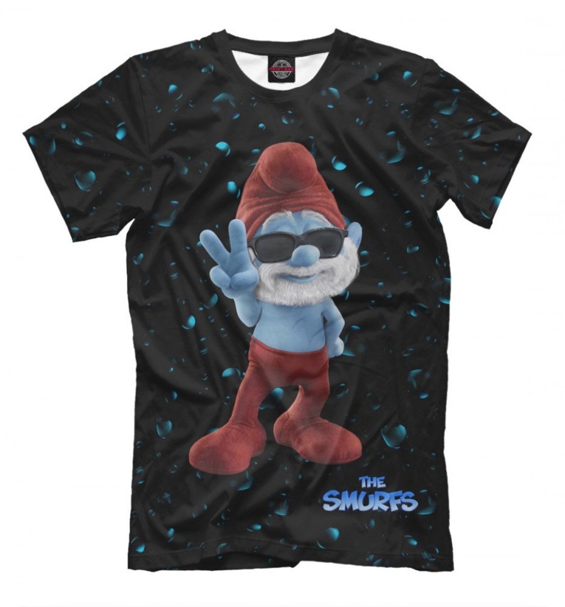 The Smurfs Papa Smurf TShirt High Quality Shirt Men's Etsy