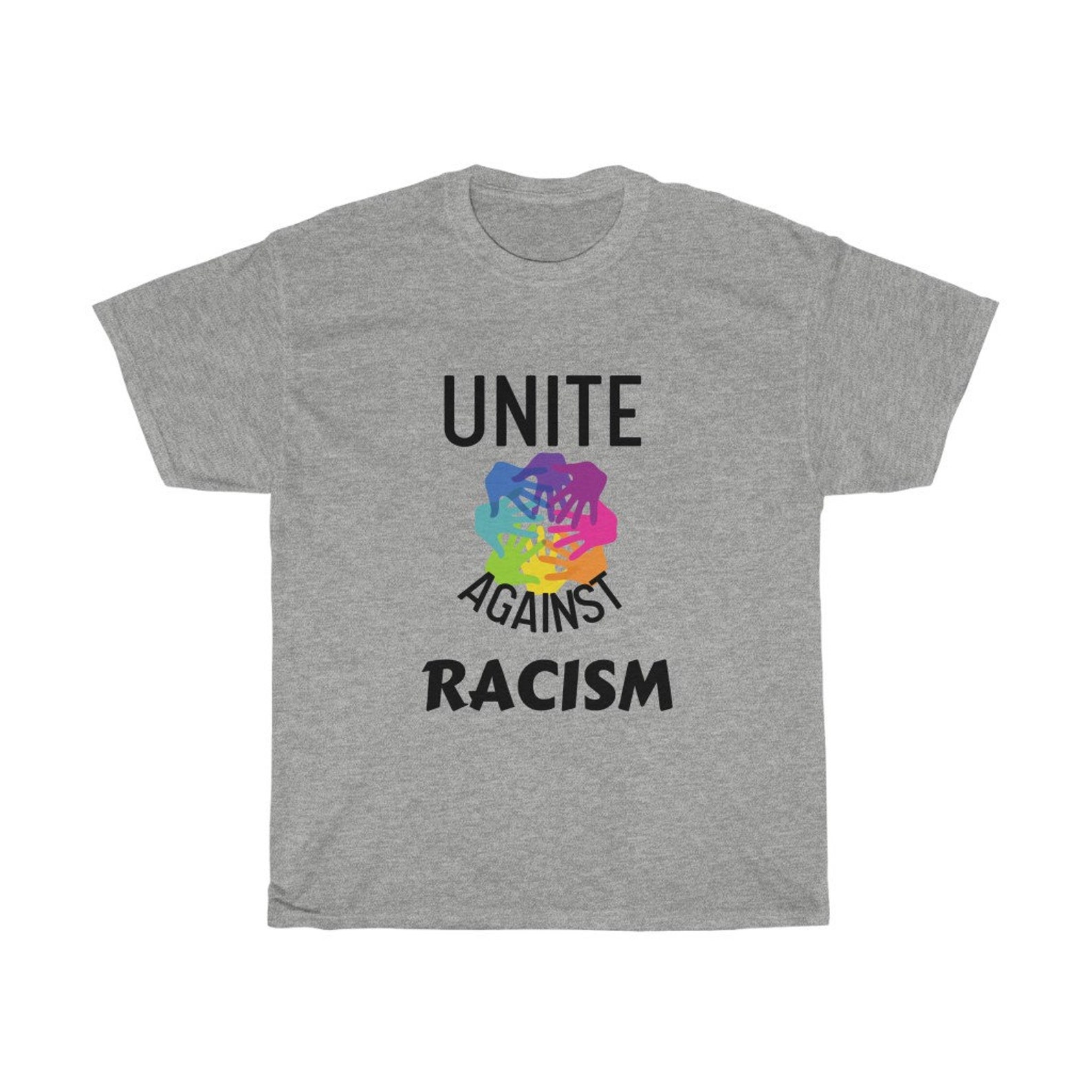 Unite Against Racism T-Shirt Anti-Racism T-Shirt Black | Etsy