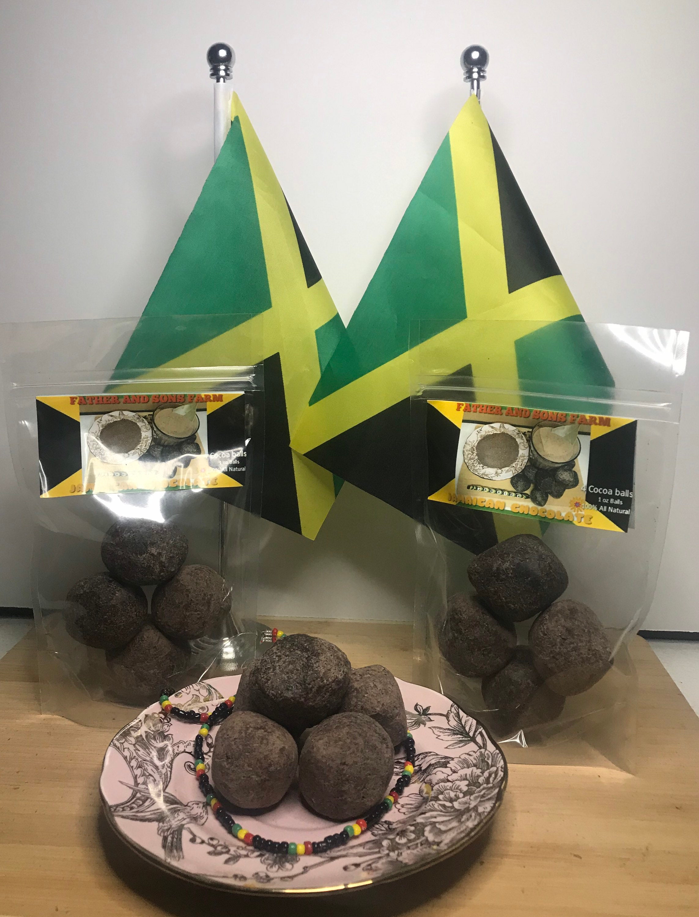 JAMAICAN Chocolate 100 All Natural Cocoa 4 1 OZ Balls Etsy