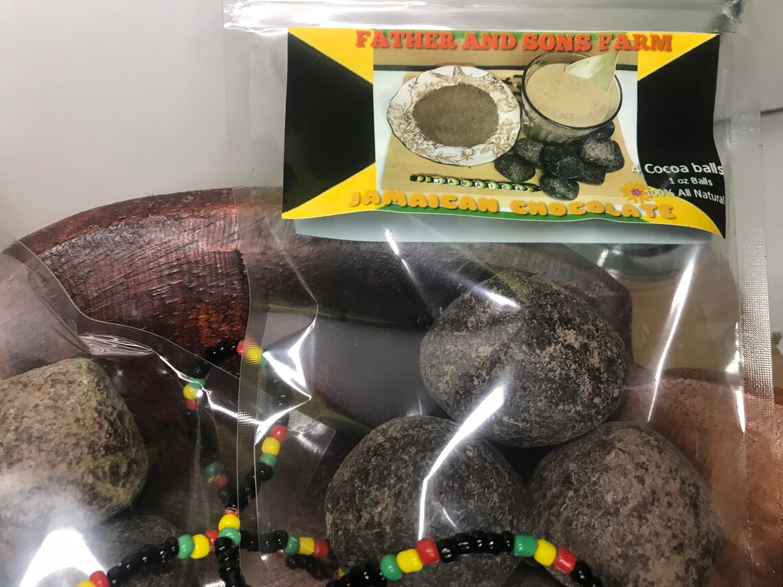 JAMAICAN Chocolate 100 All Natural Cocoa 4 1 OZ Balls Etsy