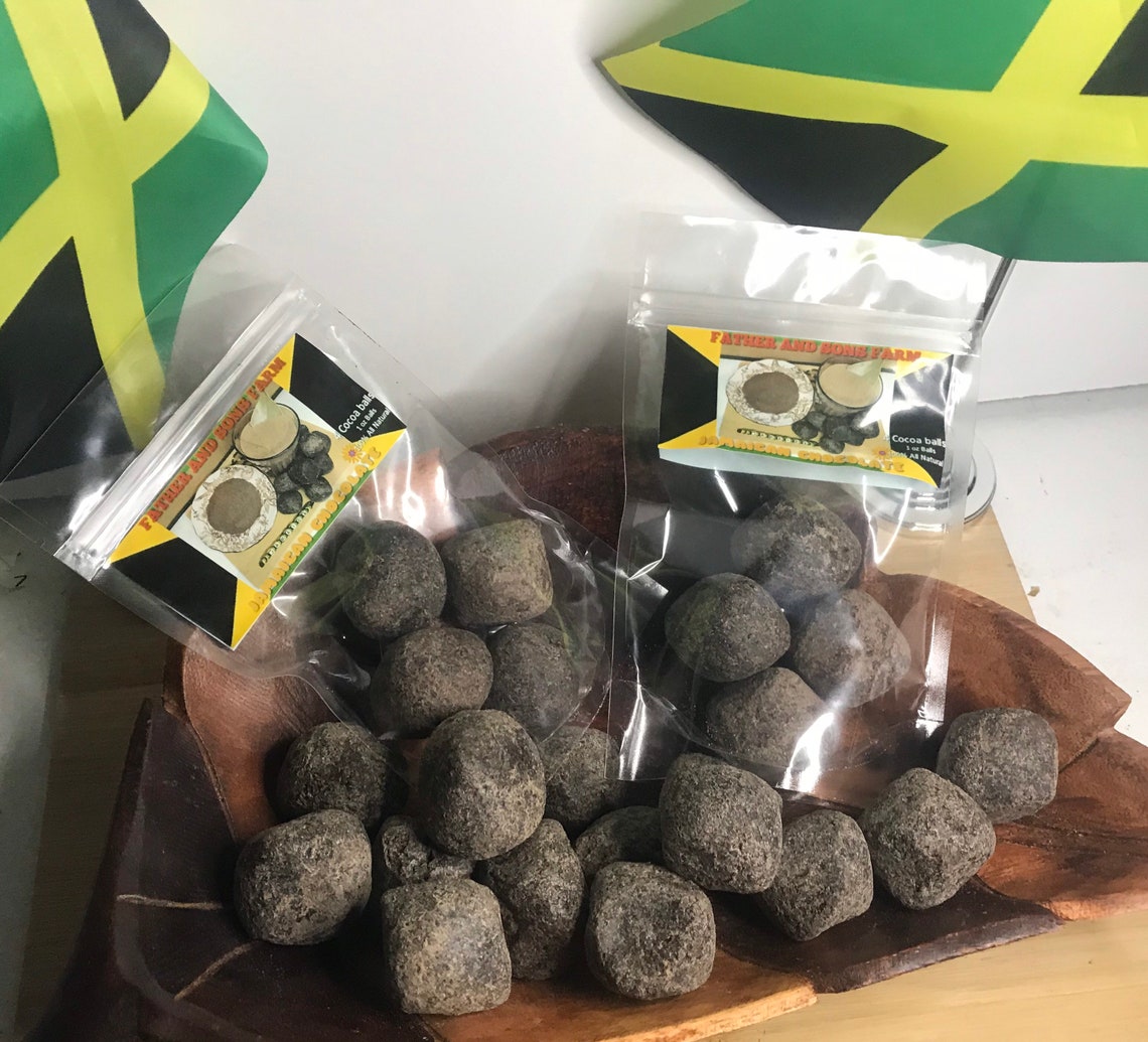 JAMAICAN Chocolate 100 All Natural Cocoa 4 1 OZ Balls Etsy
