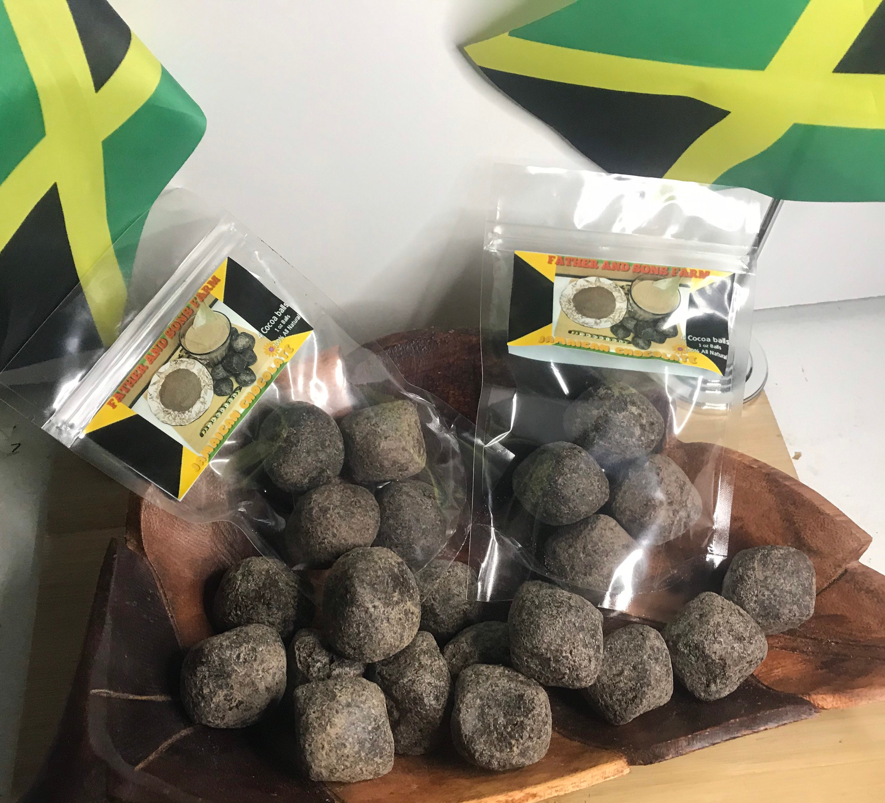 JAMAICAN Chocolate 100 All Natural Cocoa 4 1 OZ Balls Etsy