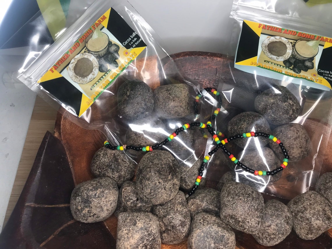 JAMAICAN Chocolate 100 All Natural Cocoa 4 1 OZ Balls Etsy