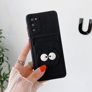 Luxury Cartoon Card Holder Phone Cases for Samsung Galaxy S21  FE S20 Plus Ultra S8 S8 Note 10 20 Soft Silicone Back Cover Camera Protection