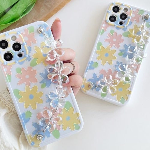 Luxury Flower Wrist Chain Cute Phone Cases For Iphone 13 Pro Etsy