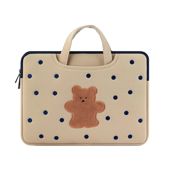 Cute Bear Laptop Bag 11 12 13 14 15.6 Inch Women Sleeve Case 