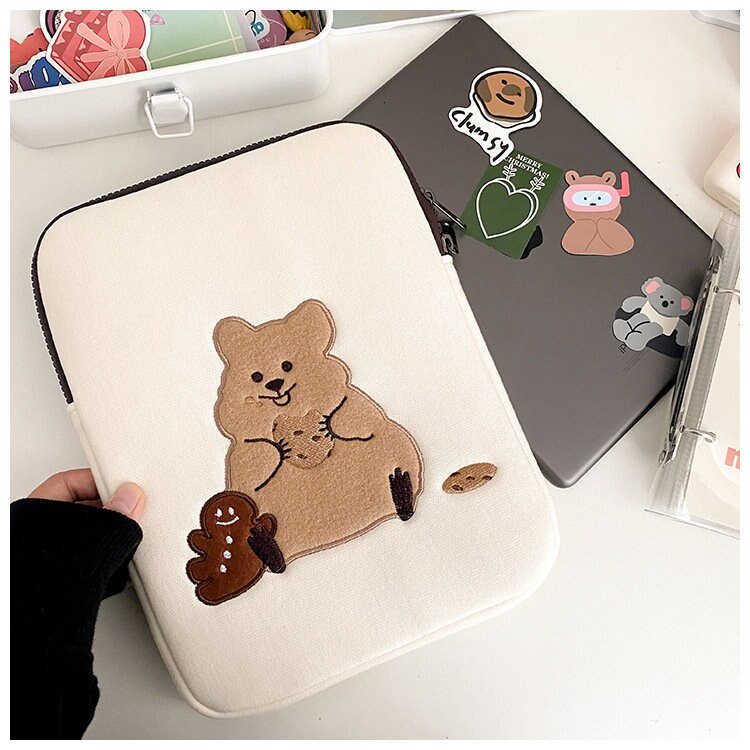 Cute Bear Laptop Bag 11-15.6 Inch Women Handbag PC Tablet Notebook Sleeve  Case 
