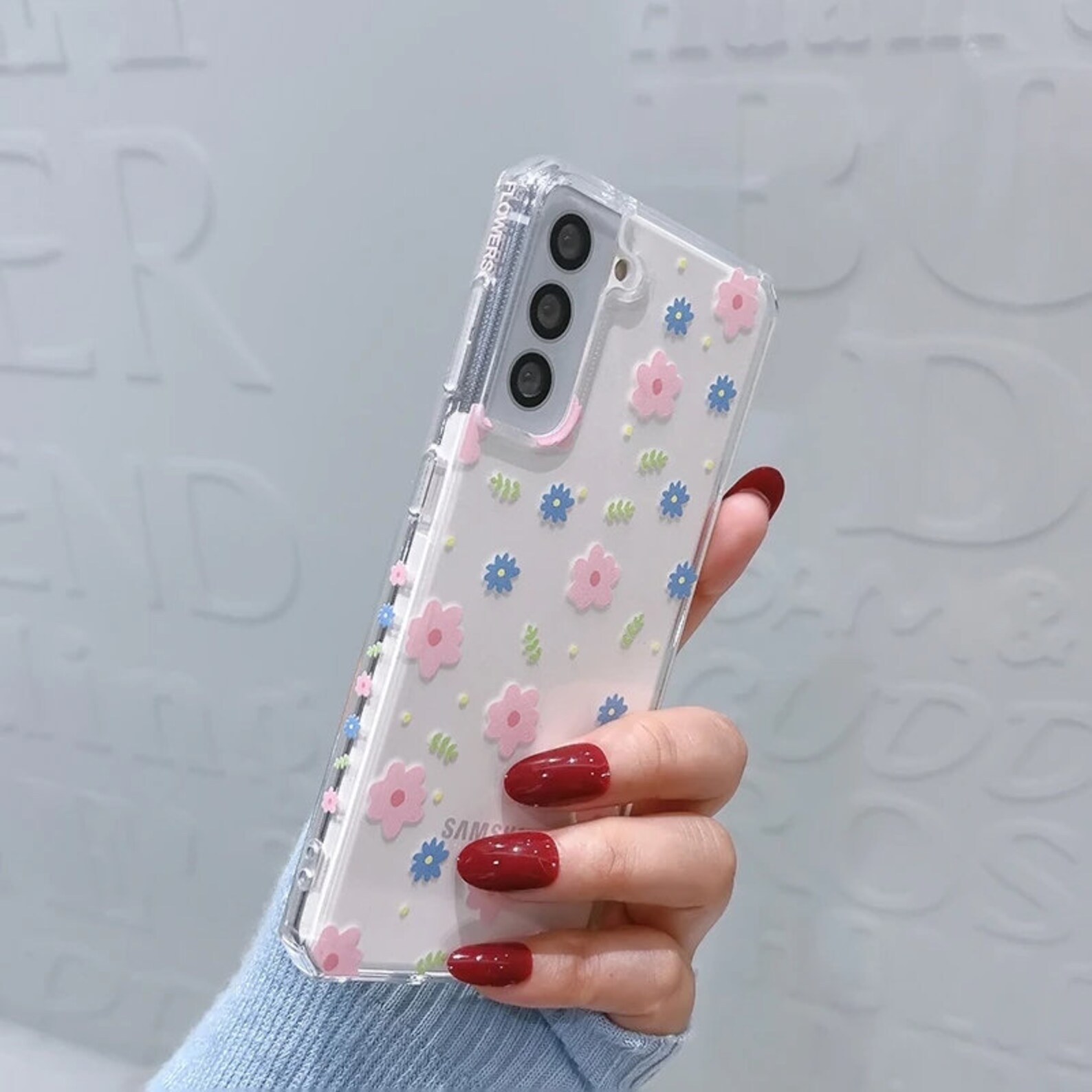 Luxury Transparent Cute Clear Flower Phone Case Samsung Galaxy Etsy