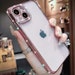 Luxury Glitter Diamond Transparent  Phone Cases for iPhone 13 12 11 Pro Max Xs X Xr 7 8 Soft Silicone Back Cover Camera Protection Sell 