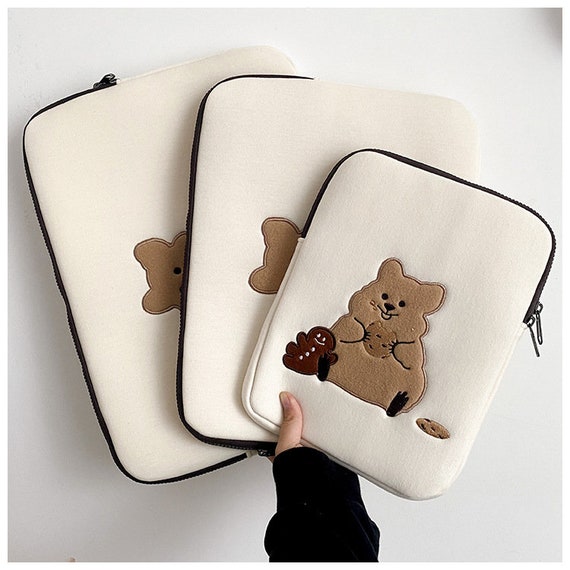 Cute Brown Bear Cartoon Laptop Bag 13 14 15.4 Inch Case For Macbook Air Pro  13.3 15 Notebook Sleeve Pouch Computer Sleeve Pocket - AliExpress