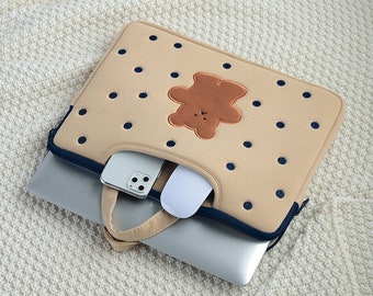 Kawaii Cute Laptop Sleeve Computer Bag 11 12 13.3 13.6 14 15.6 Inch for  Macbook Air Ipad Pro Lenovo Asus HP Laptop Carrying Case