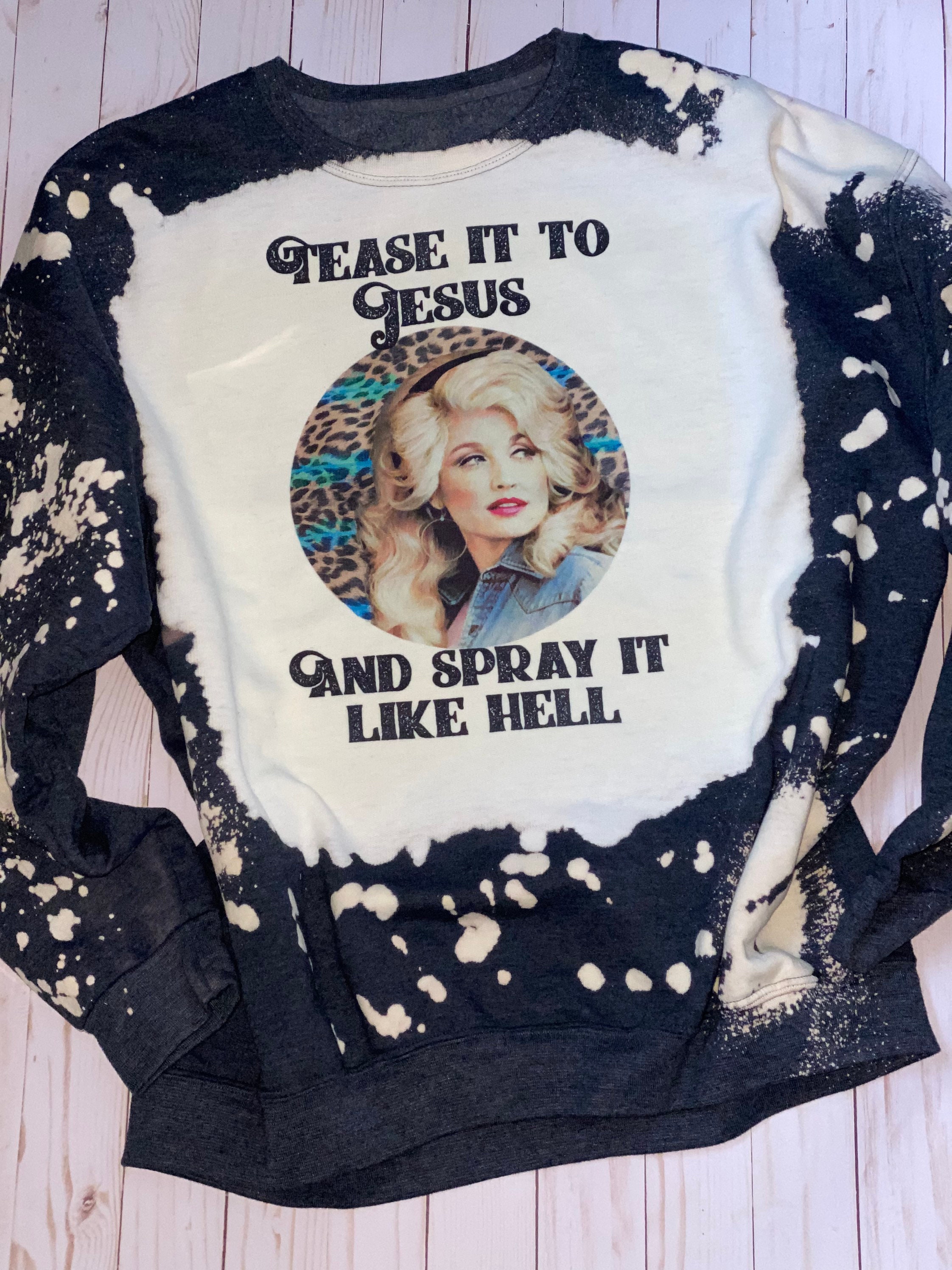 there's some hoes in this house bleached sweatshirt