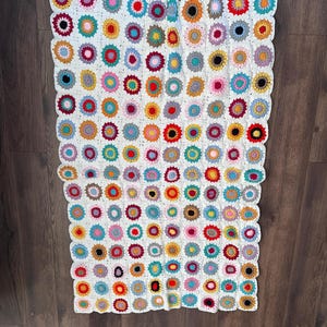 Crochet Blanket / Granny Square Blanket / Crochet Throw
