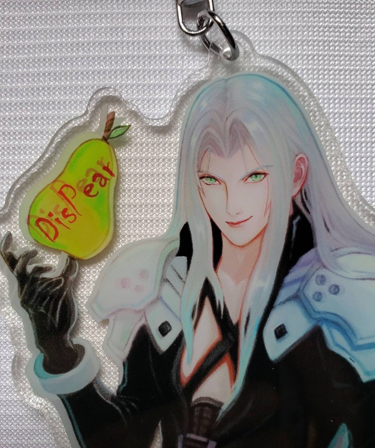 FF7 Remake Sephiroth DISPEAR 3 Keychain | Etsy