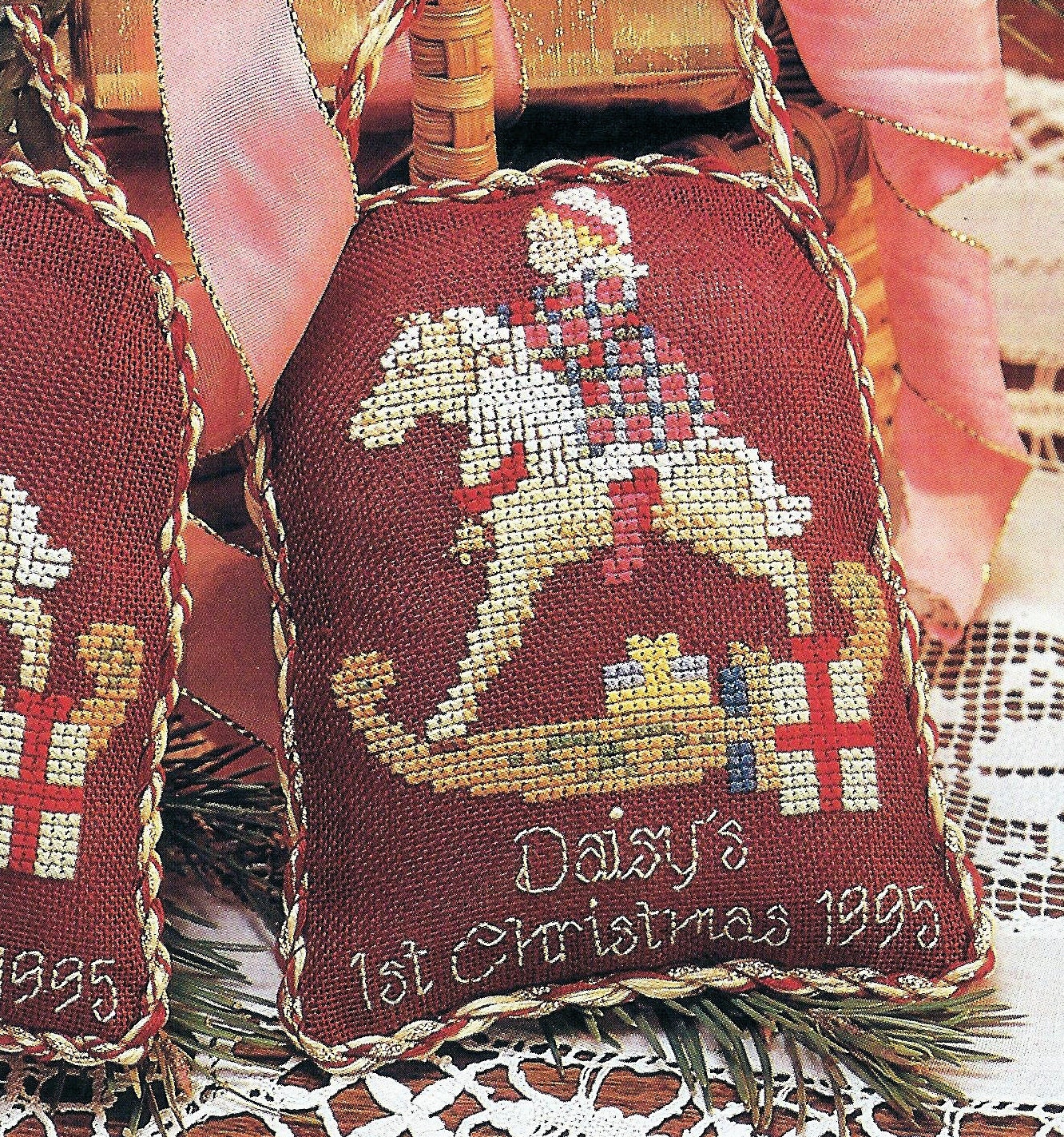 Vintage Cross Stitch Pattern PDF Instant Download Three Etsy