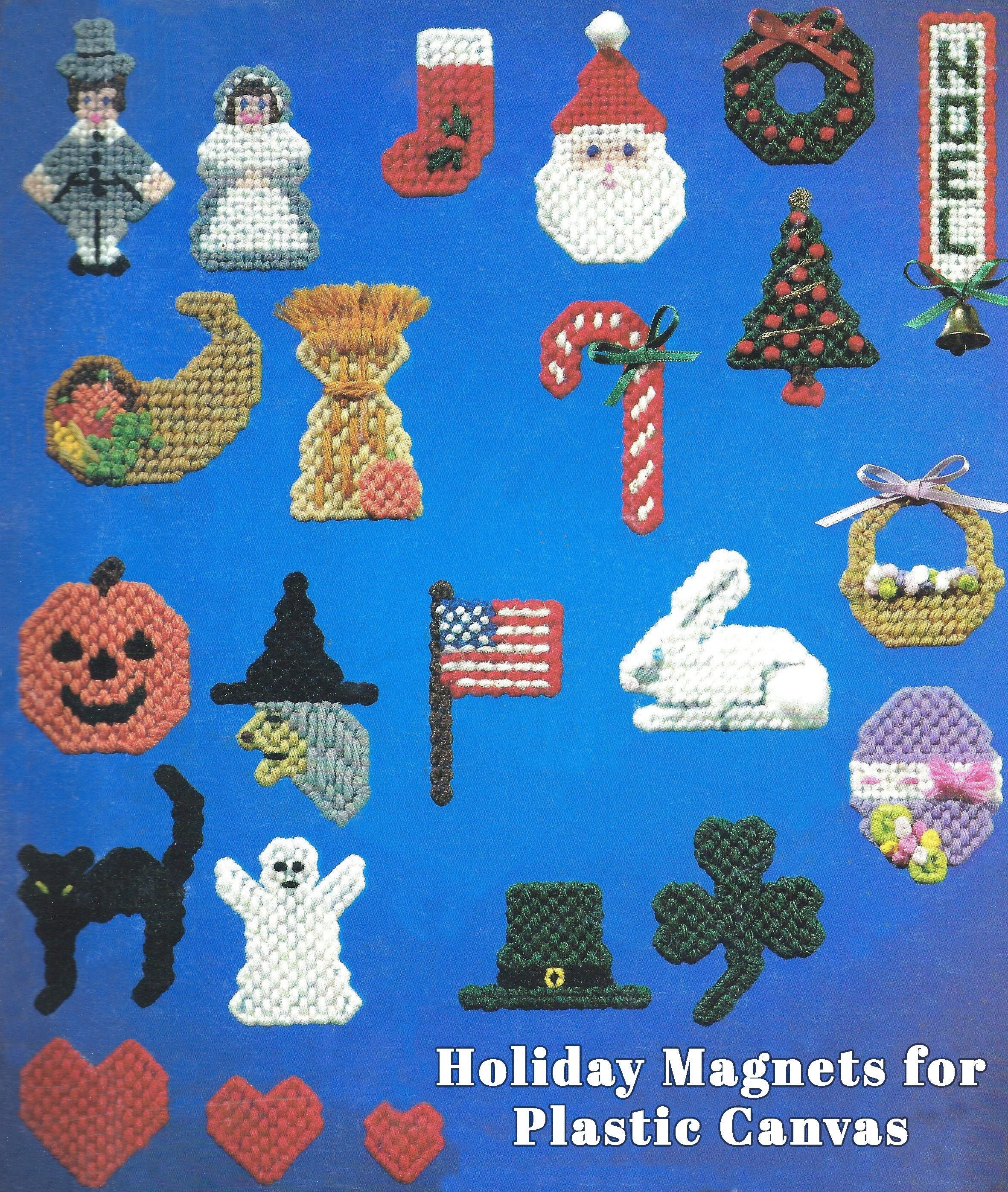 Vintage Plastic Canvas Patterns PDF Instant Download Twenty-one Holiday ...