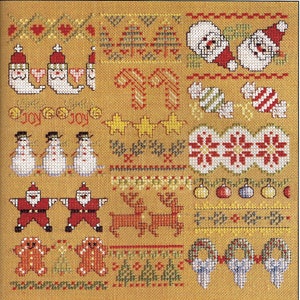Vintage Cross Stitch Patterns PDF Instant Download Collection of Christmas Borders