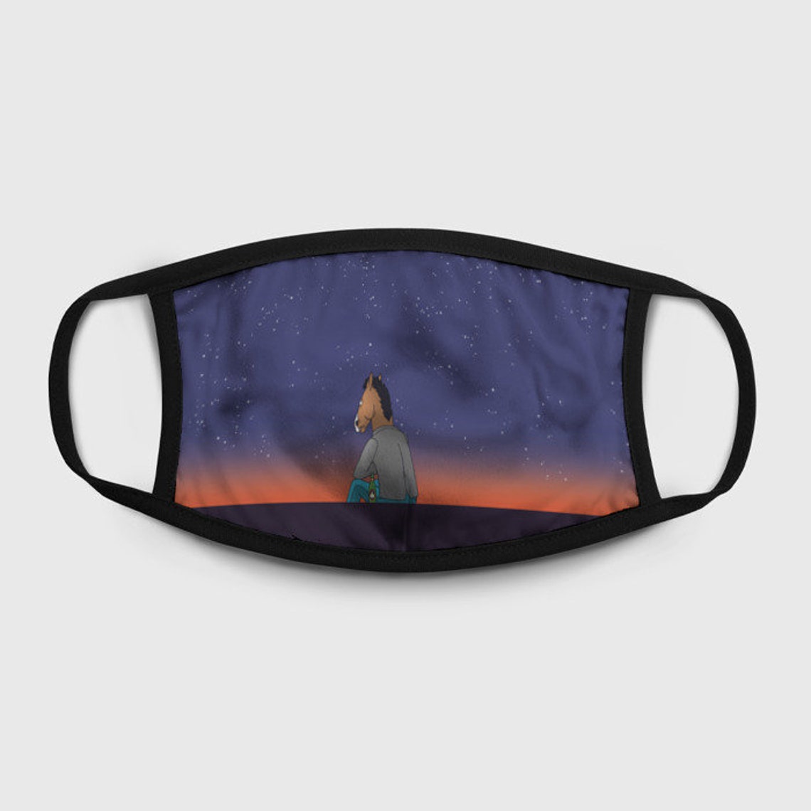 BoJack Horseman Fashion Face Mask Reusable Washable 100 Etsy