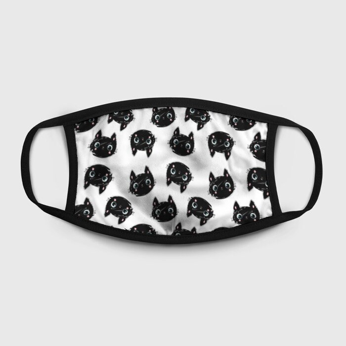 Cute Cats Face Mask Reusable Washable 100 Cotton Inside Etsy