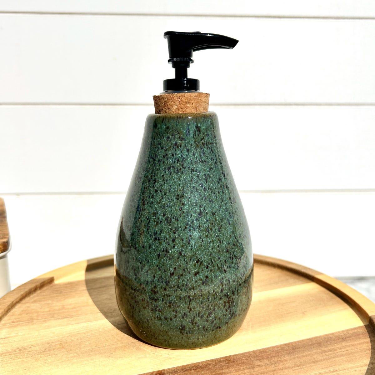 Green: Speckled Soap Dispenser Cork Pump - Etsy