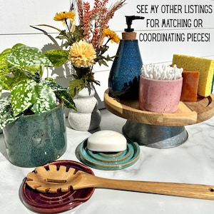 Handmade Ceramic Speckled Spoon Rest image 11