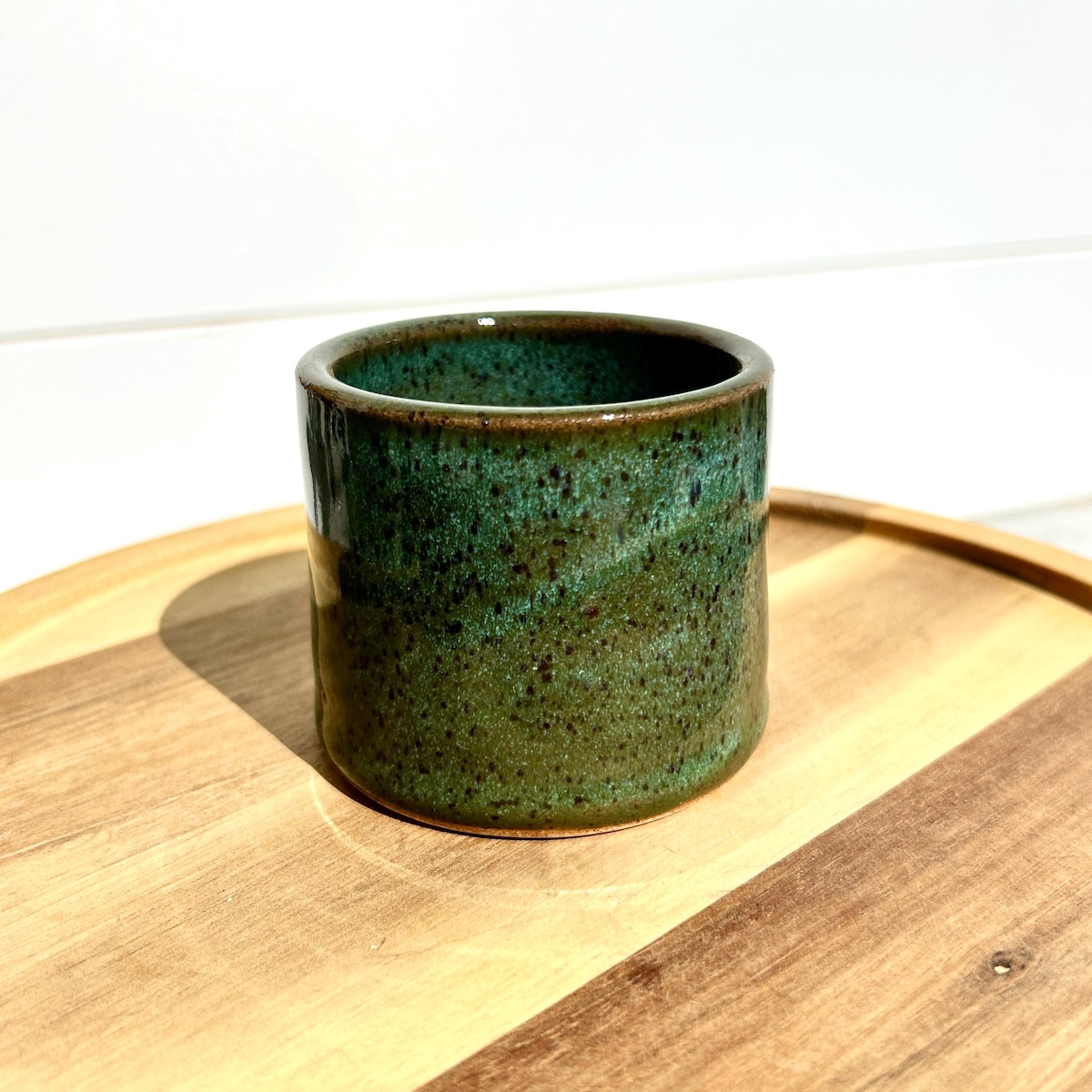 Green Handmade Speckled Ceramic Holder - Etsy