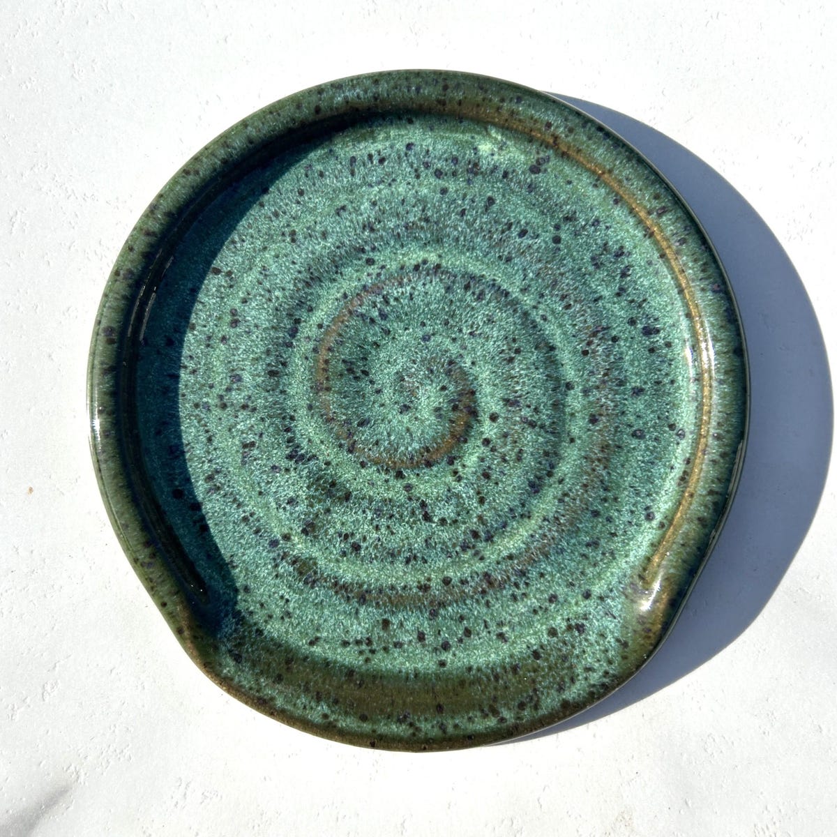 Handmade Ceramic Speckled Spoon Rest